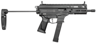 Global Ordnance STRIBOG SP9A3G 9mm Luger Semi-Auto Pistol - Black - 8.0" - 30 Round - Tailhook Brace